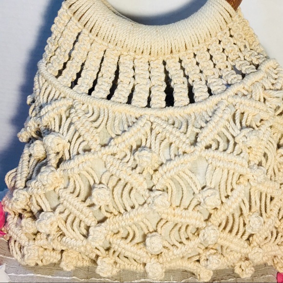 MACRAME CROCHET FASHION HANDBAG - Picture 7 of 8